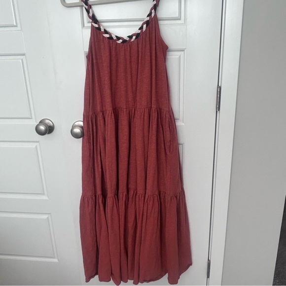 Marine Layer Sleeveless Orange Maxi Dress Small - Picture 7 of 9
